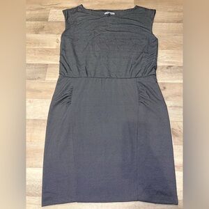 Athleta Black and White Striped Dress XL Soft!